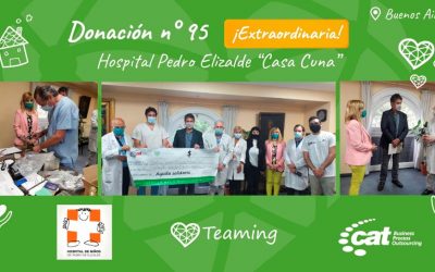 CAT Technologies Argentina donó material quirúrgico al Hospital Pedro Elizalde “Casa Cuna”